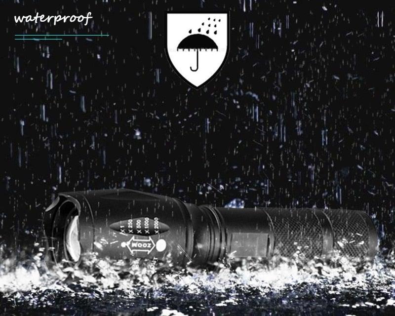 Waterproof Z45 Flashlight/Bright/MINI Torch T6/L2/V6 zoom/5 Modes/18650 rechargeable