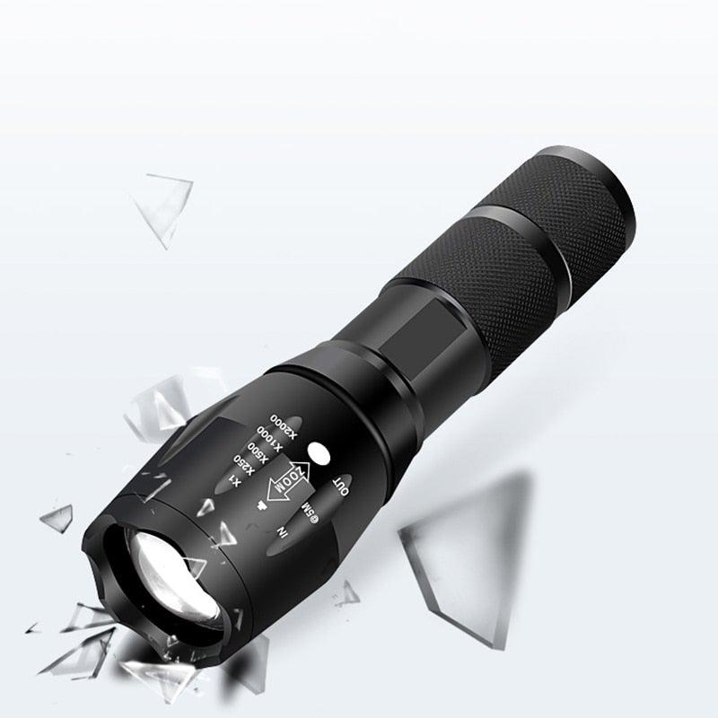 Waterproof Z45 Flashlight/Bright/MINI Torch T6/L2/V6 zoom/5 Modes/18650 rechargeable