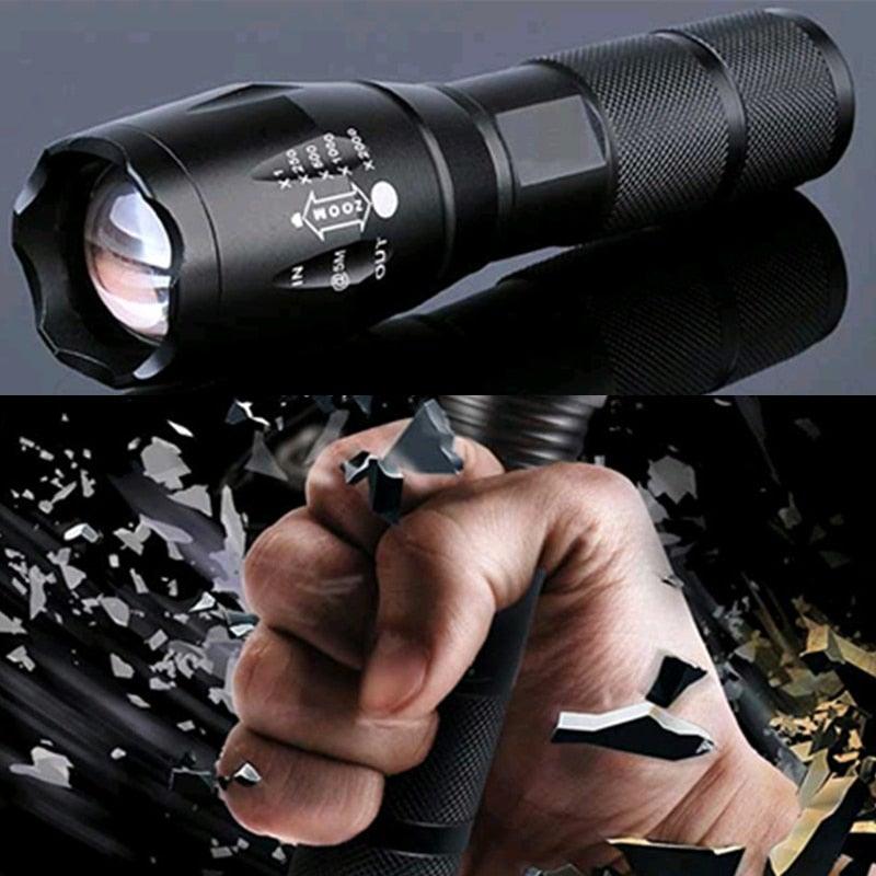 Waterproof Z45 Flashlight/Bright/MINI Torch T6/L2/V6 zoom/5 Modes/18650 rechargeable