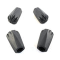 Extra Durable Rubber Replacement Narrow Profile Tips for Trekking Poles - Fits Most Poles.