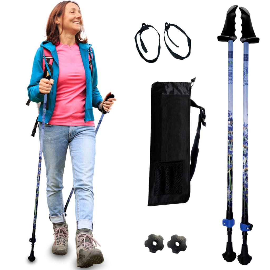 Walking Poles/Balance and Rehab/Stability Grips/Lightweight/Adjustable/Collapsible/2 Piece
