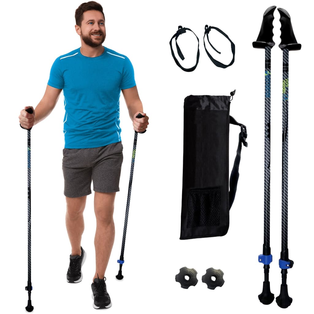 Walking Poles/Balance and Rehab/Stability Grips/Lightweight/Adjustable/Collapsible/2 Piece