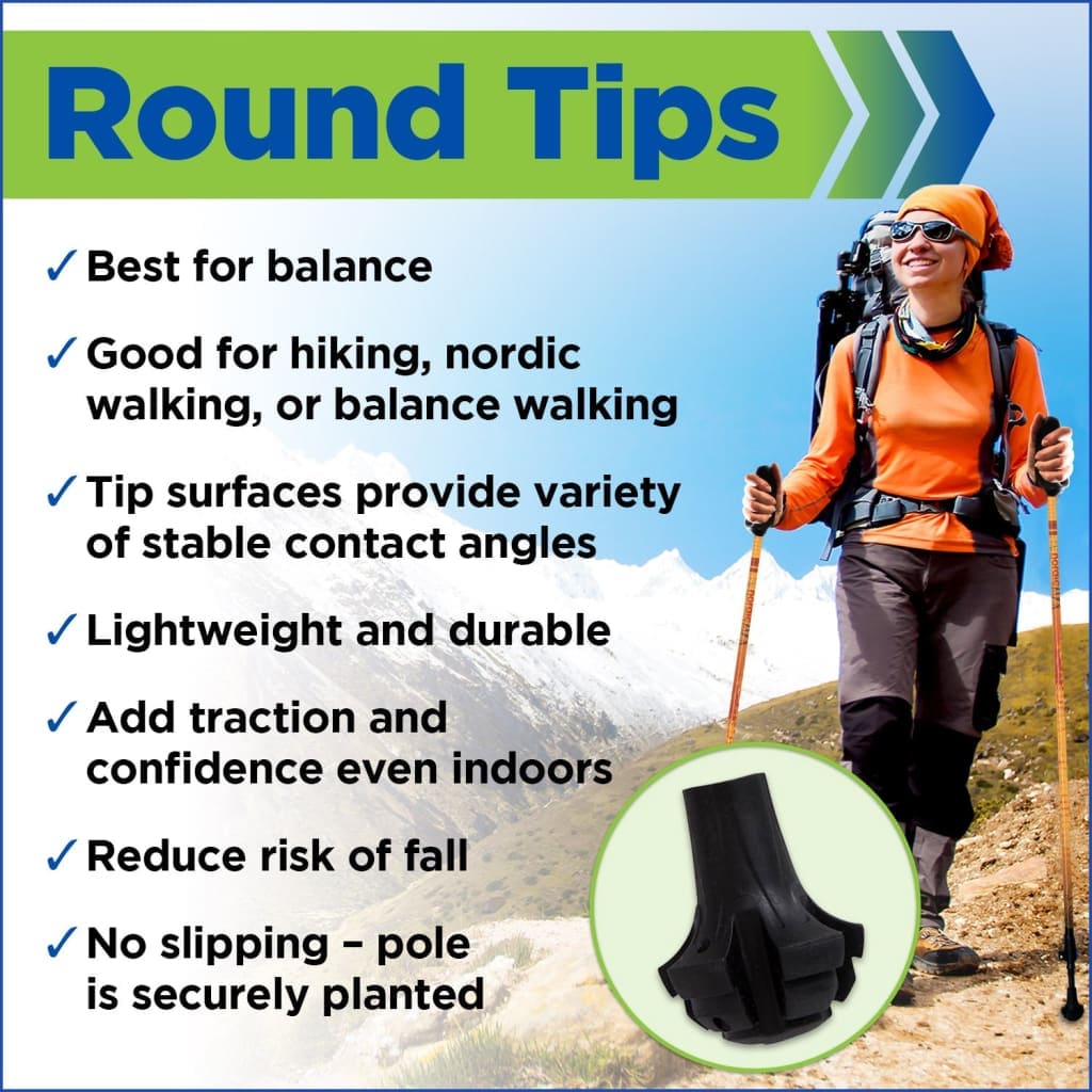 Walking Poles/Balance and Rehab/Stability Grips/Lightweight/Adjustable/Collapsible/2 Piece