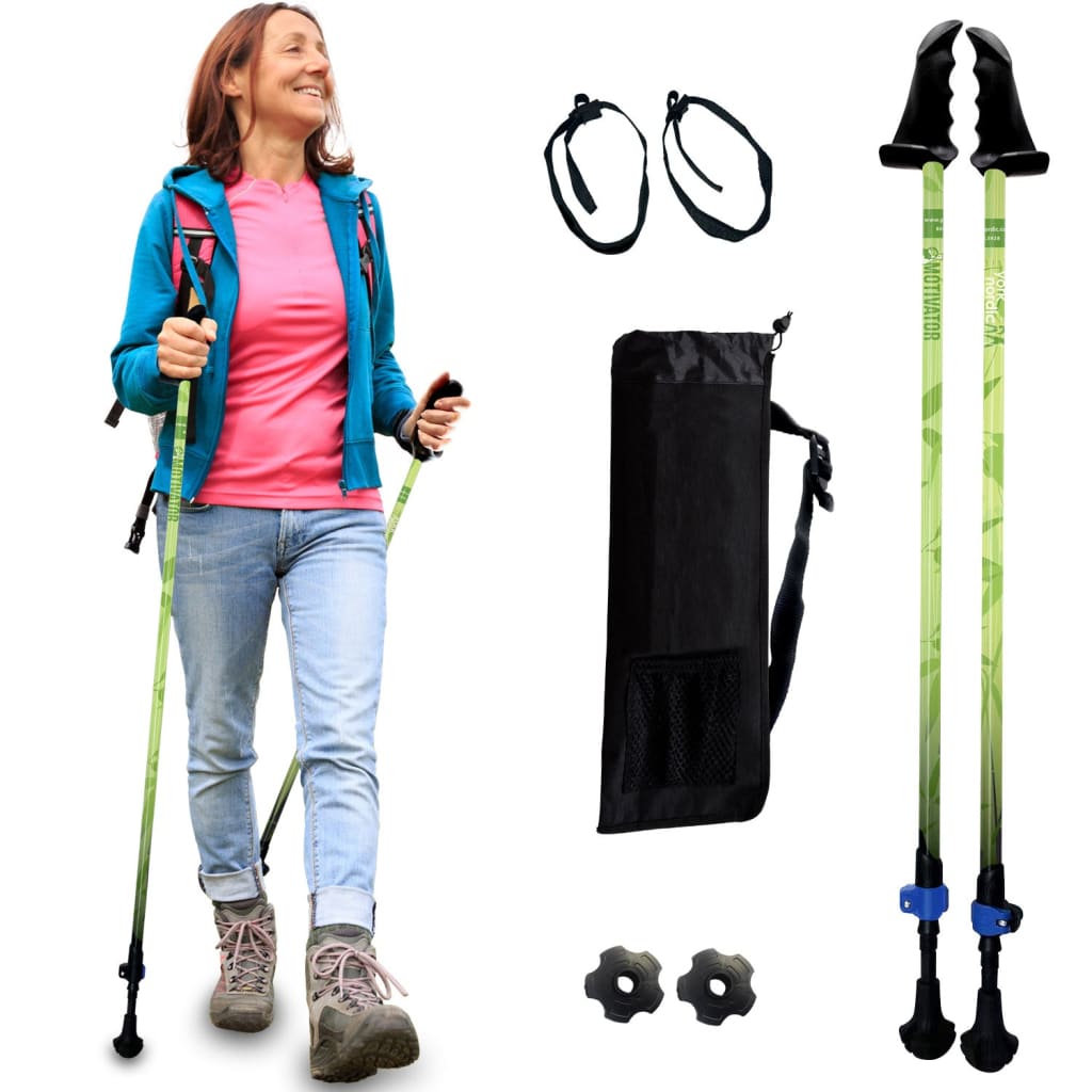 Walking Poles/Balance and Rehab/Stability Grips/Lightweight/Adjustable/Collapsible/2 Piece