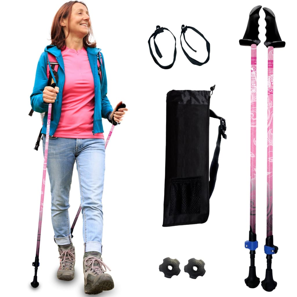 Walking Poles/Balance and Rehab/Stability Grips/Lightweight/Adjustable/Collapsible/2 Piece
