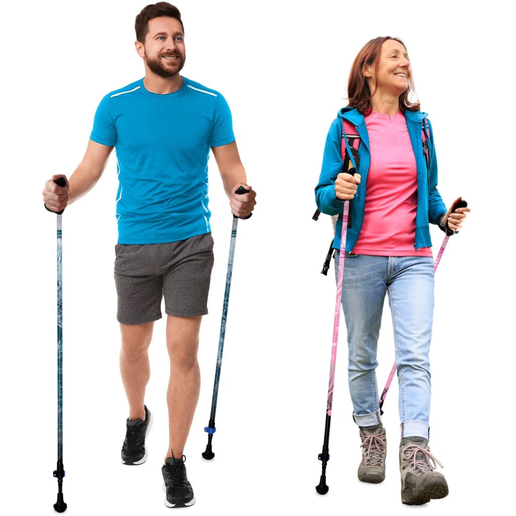 Walking Poles/Balance and Rehab/Stability Grips/Lightweight/Adjustable/Collapsible/2 Piece